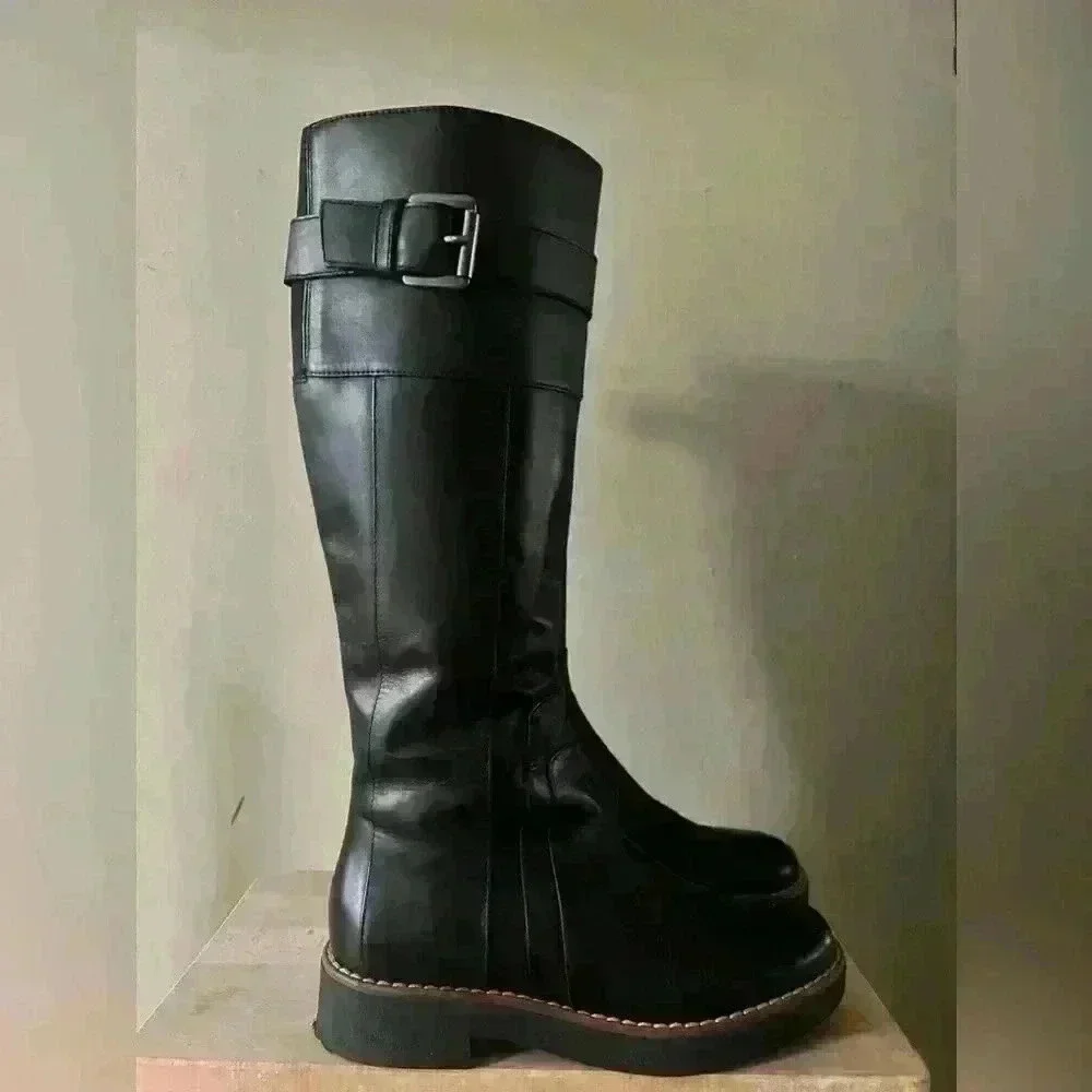 Geox Adrya Leather Boots Black | 37